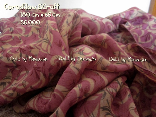 CoredFlow Scrat | Chocolate  red Flower colour | 180mx65 cm | 35k ONLY, BISA NEGO | Dear, oh Love!
